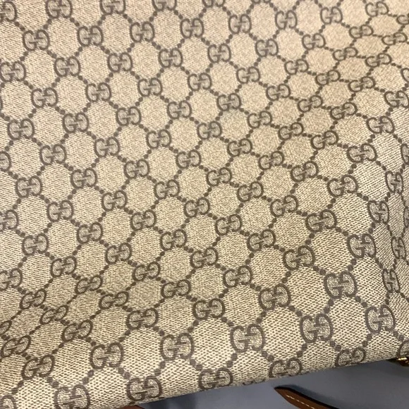 GG Supreme Monogram Large Linea A Hobo Light Brown - Picture 11 of 11